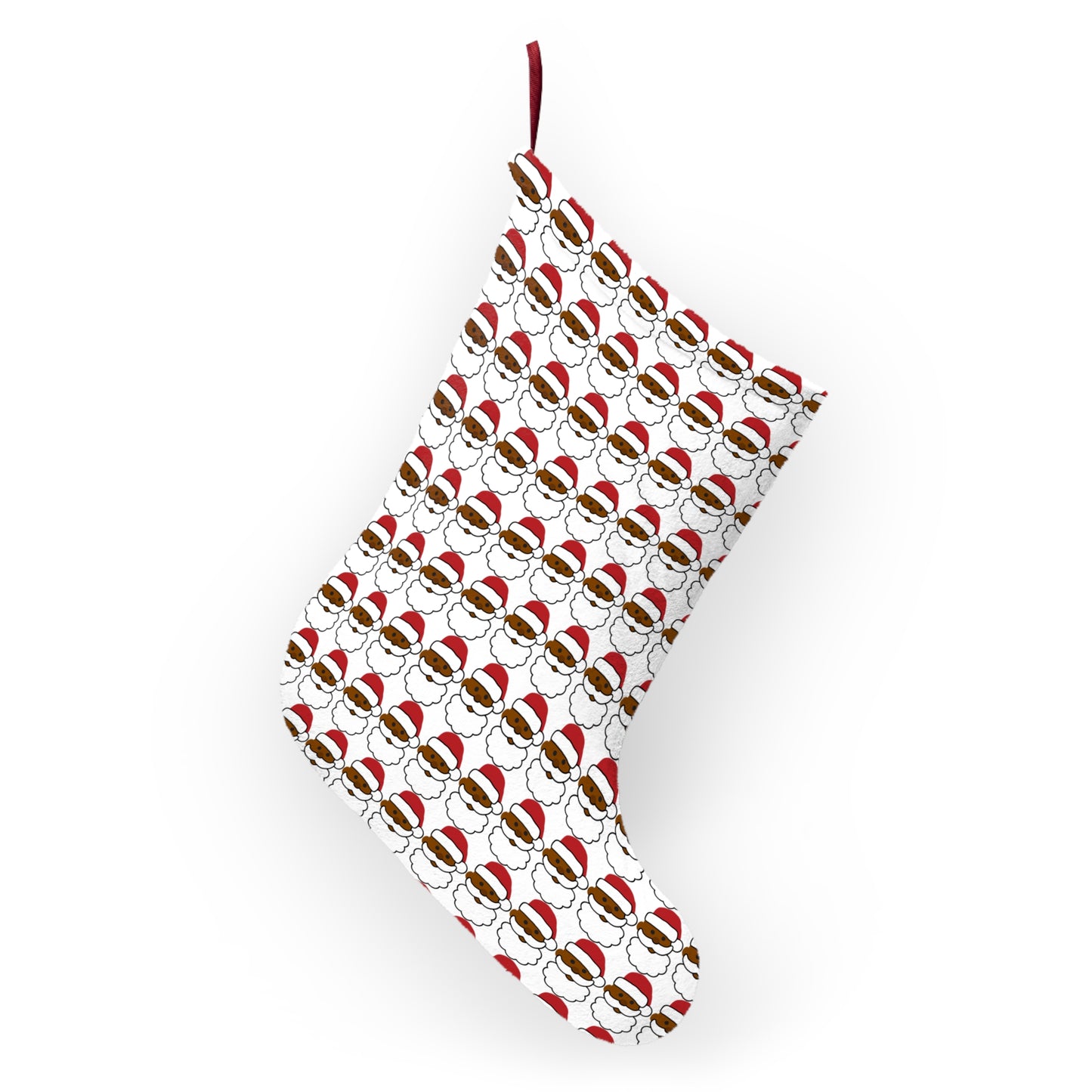 Emoji Black Santa Claus Christmas Stockings
