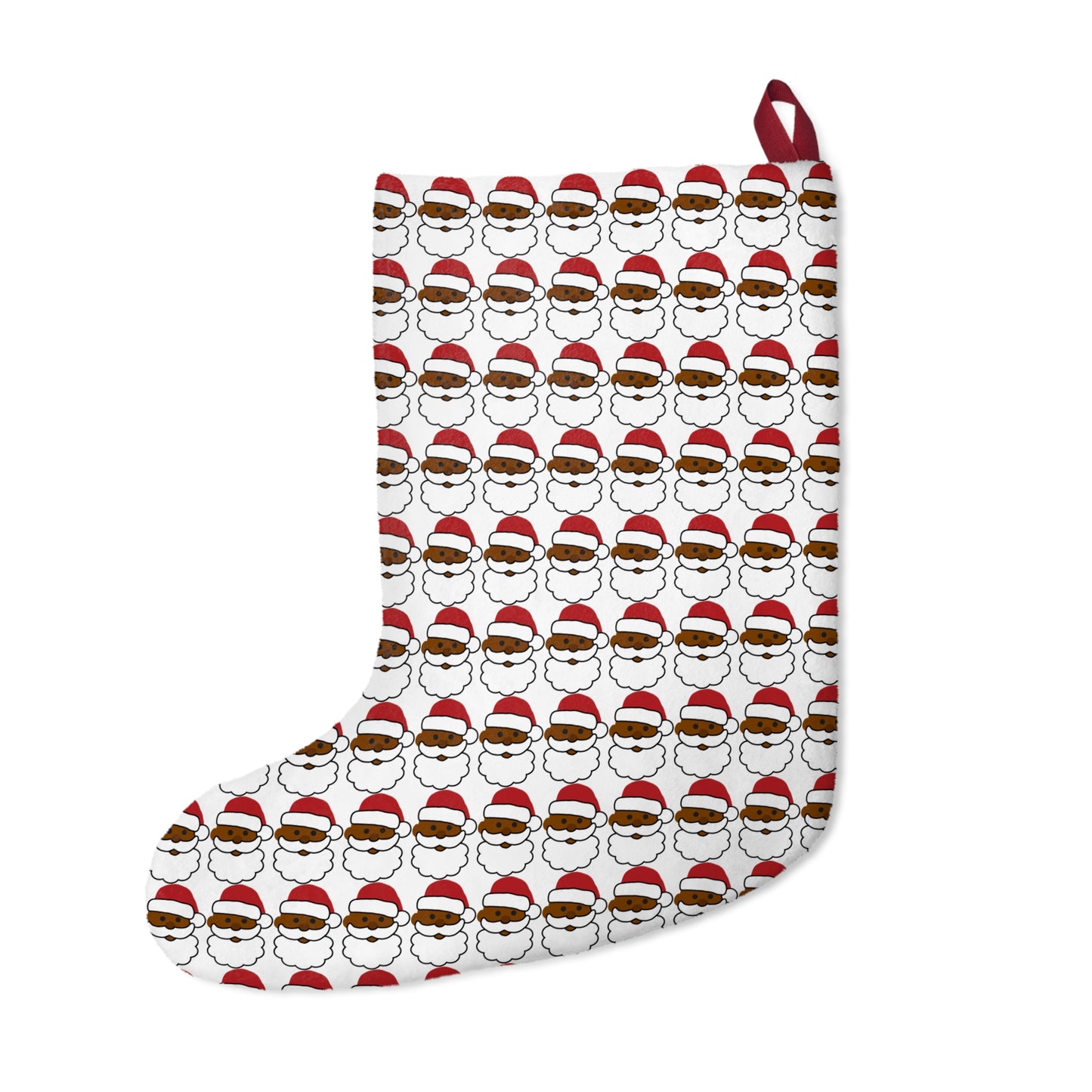 Emoji Black Santa Claus Christmas Stockings