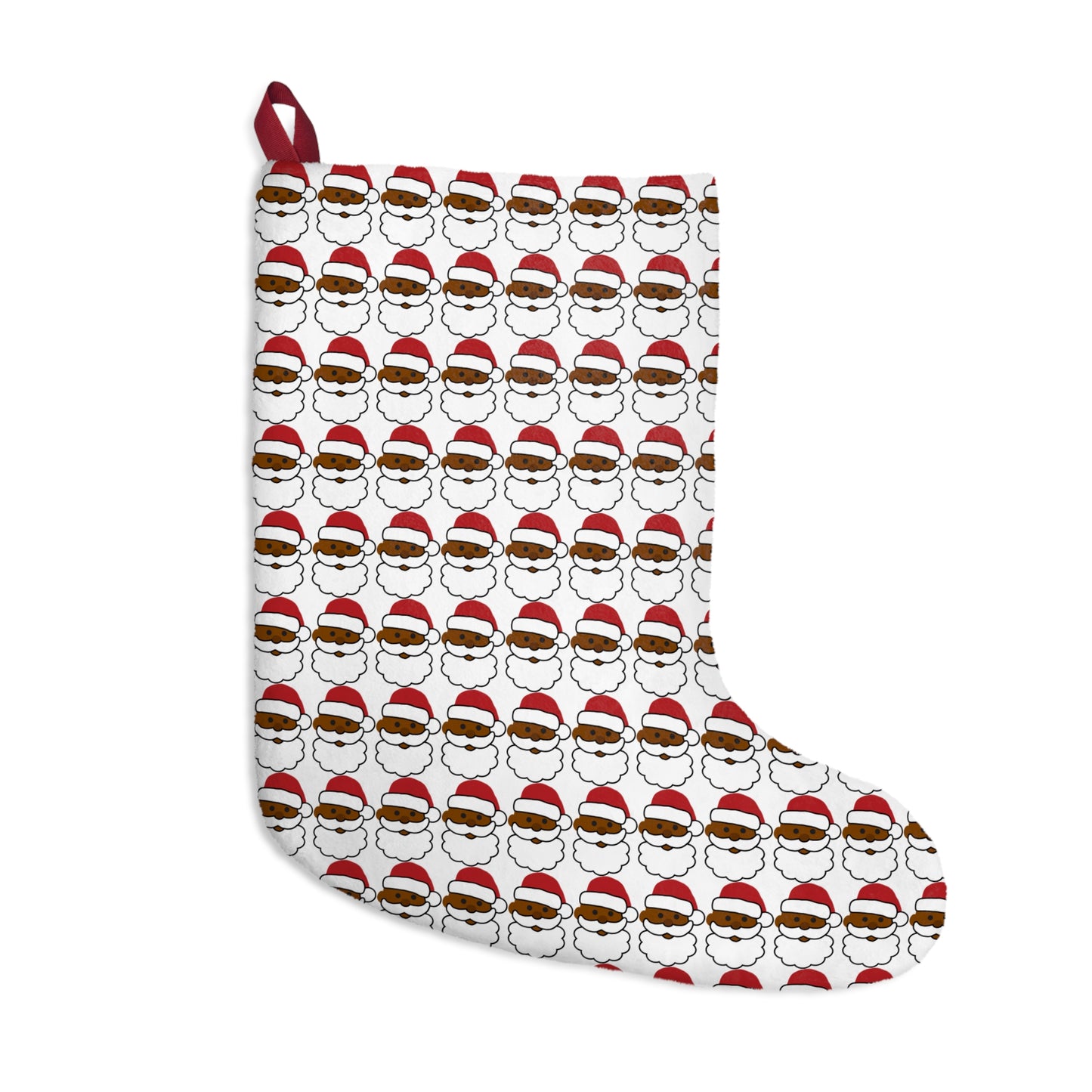 Emoji Black Santa Claus Christmas Stockings