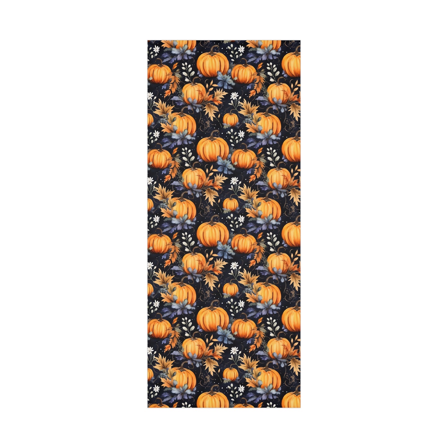 Autumn Pumpkin Vine Wrapping Paper