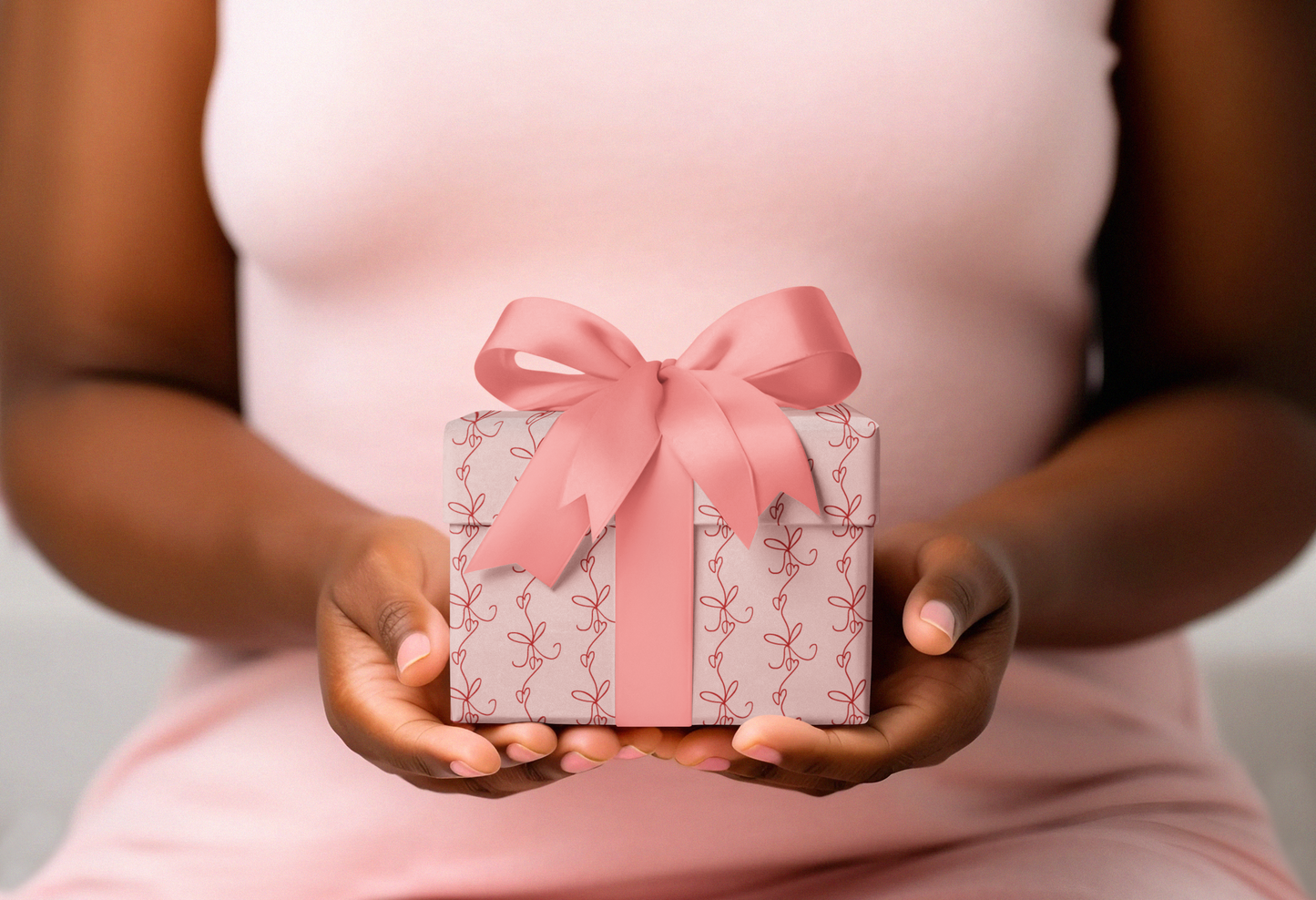 Lovestruck Bows Wrapping Paper