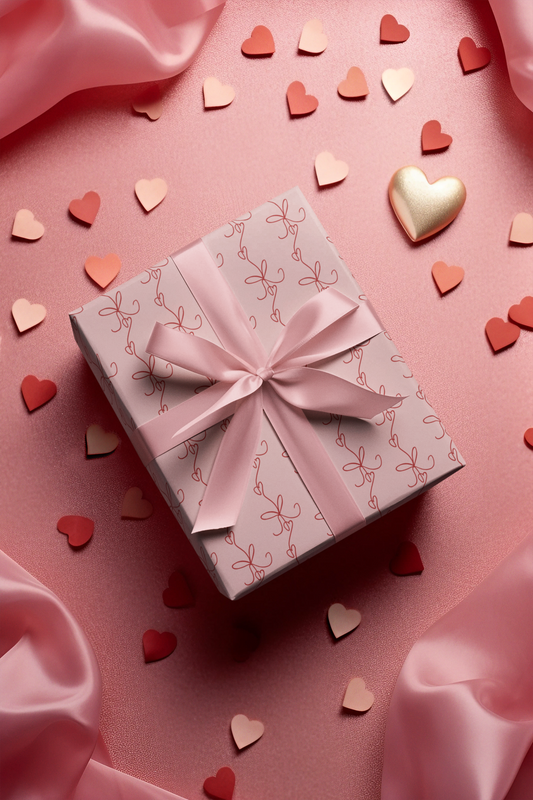 Lovestruck Bows Wrapping Paper