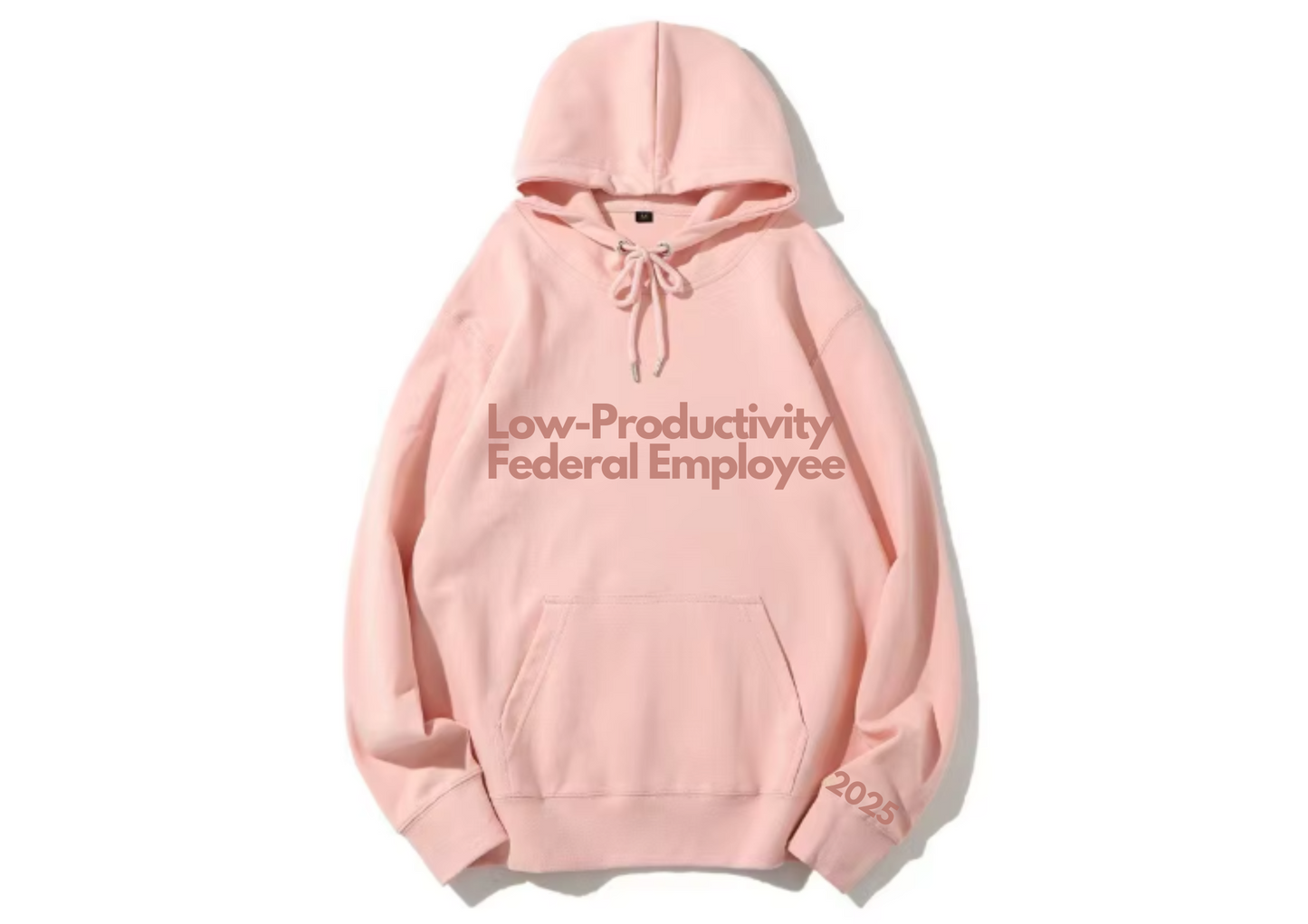 Trending Custom Puff Sweatshirt – Low-Productivity Federal Employee | 2025 Sleeve Print | Unisex Crewneck Pullover