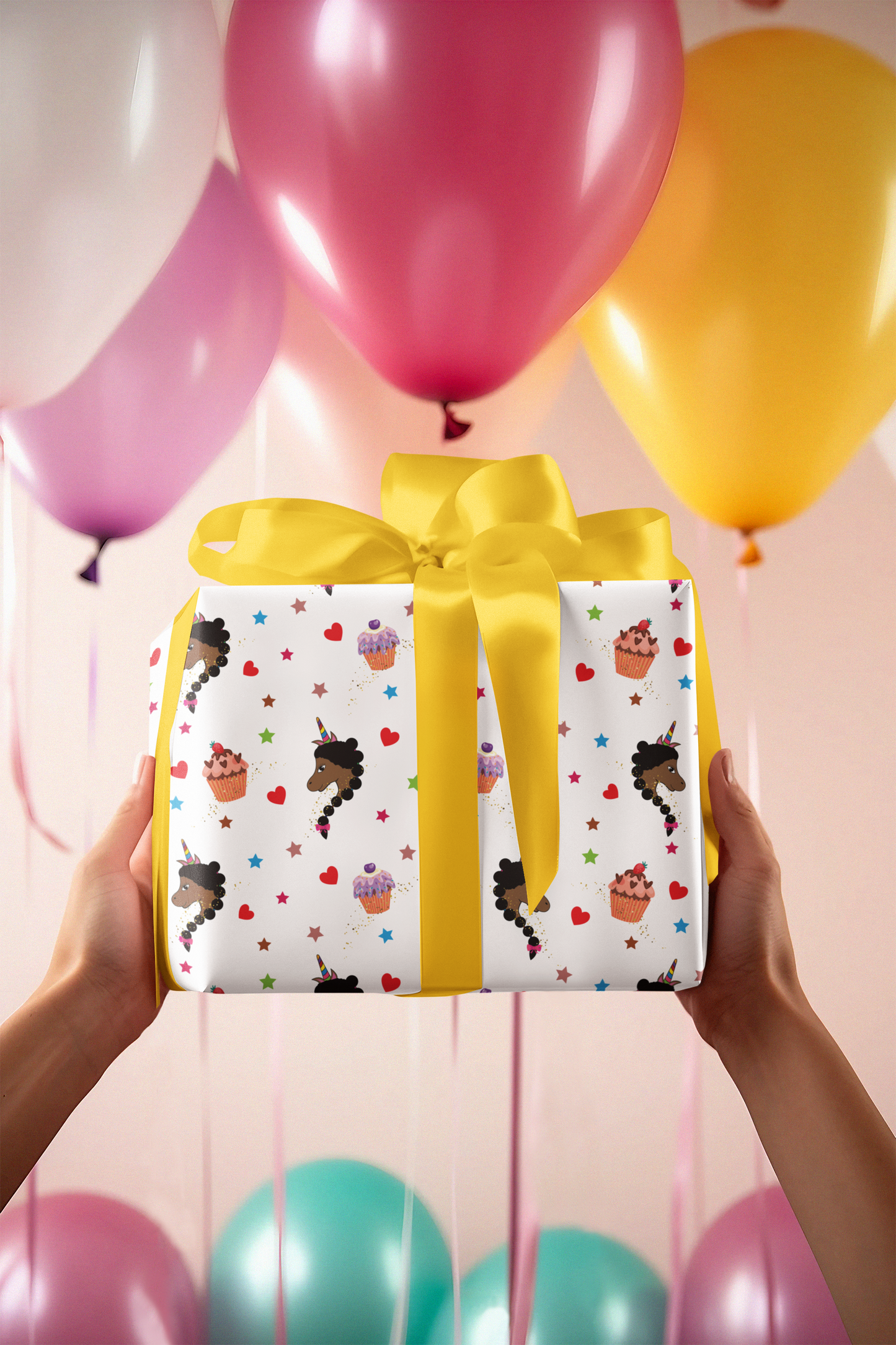 Chocolate Unicorn Bliss Wrapping Paper