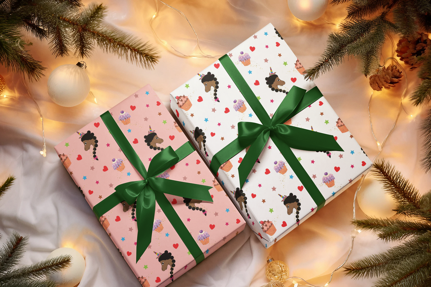 Chocolate Unicorn Bliss Wrapping Paper