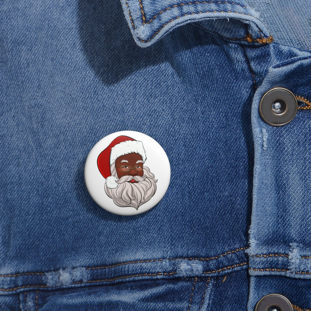 Santa Pin Buttons