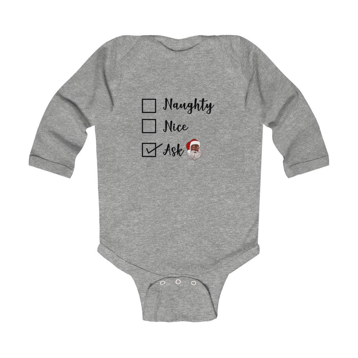 Naughty or Nice Long Sleeve Bodysuit