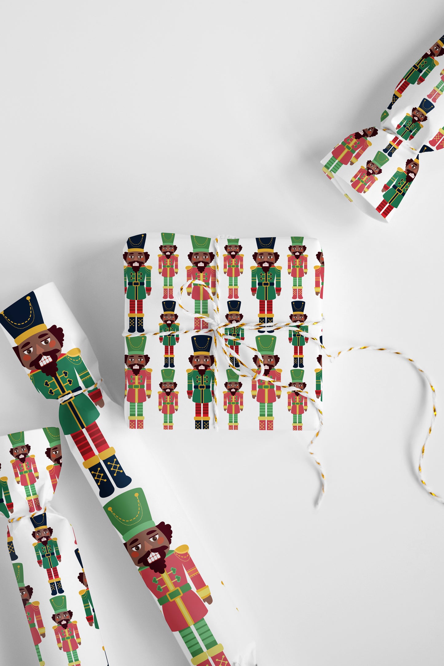 Chocolate Nutcracker Wrapping Paper