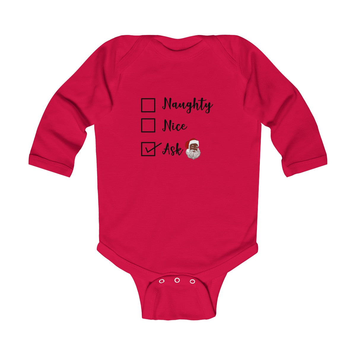 Naughty or Nice Long Sleeve Bodysuit