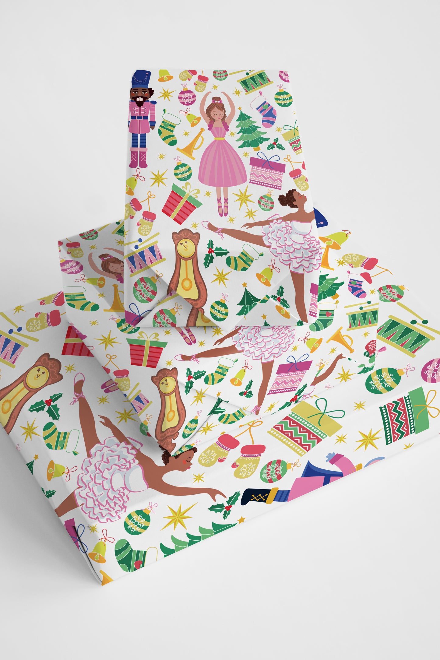 Chocolate Nutcracker Ballet Wrapping Paper