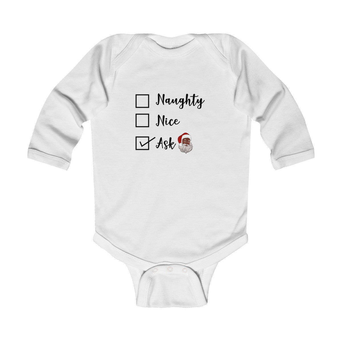 Naughty or Nice Long Sleeve Bodysuit