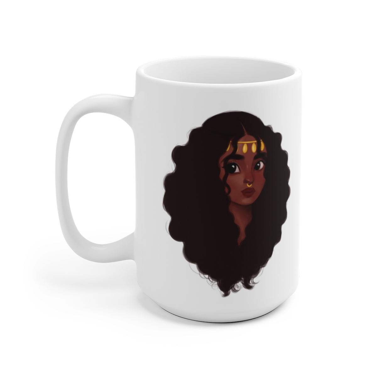 Crowned Elegance Mug | 15oz Royalty Themed Coffee Cup | Midnight Reflections