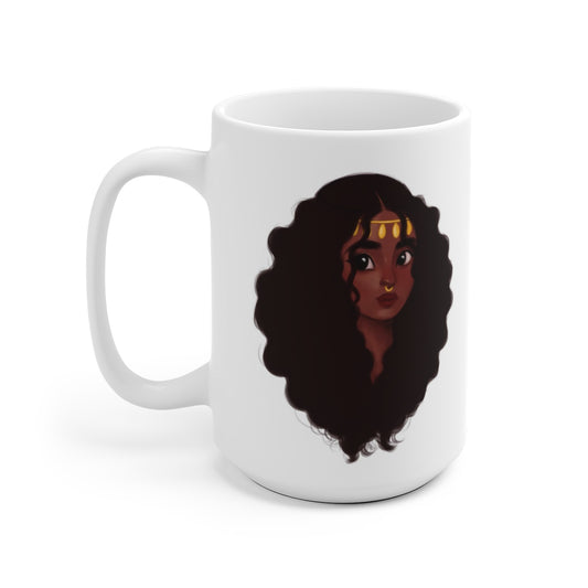 Crowned Elegance Mug | 15oz Royalty Themed Coffee Cup | Midnight Reflections