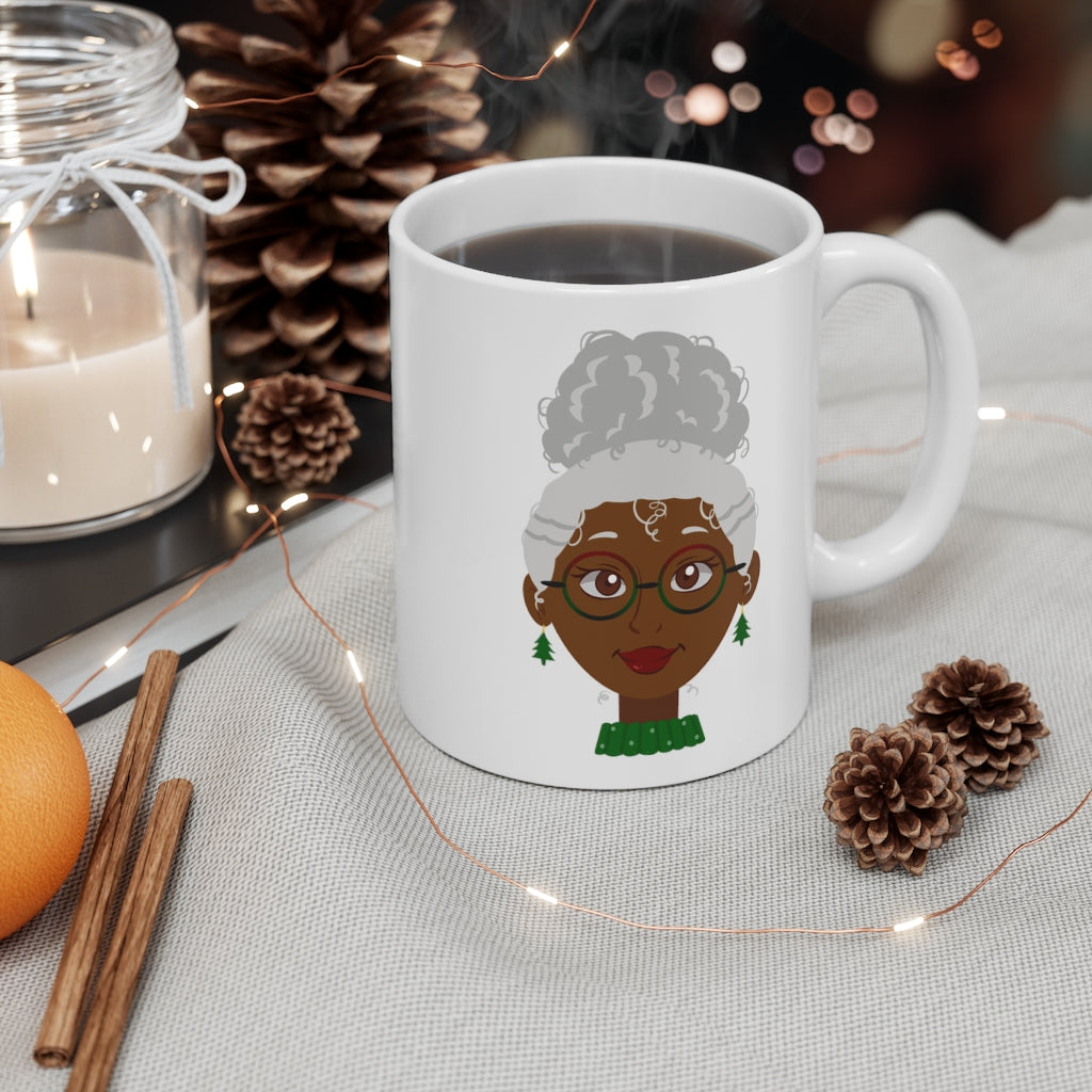 Mrs. Claus Coffee Mug 11oz | festive Holiday Gift | Midnight Reflections - 3