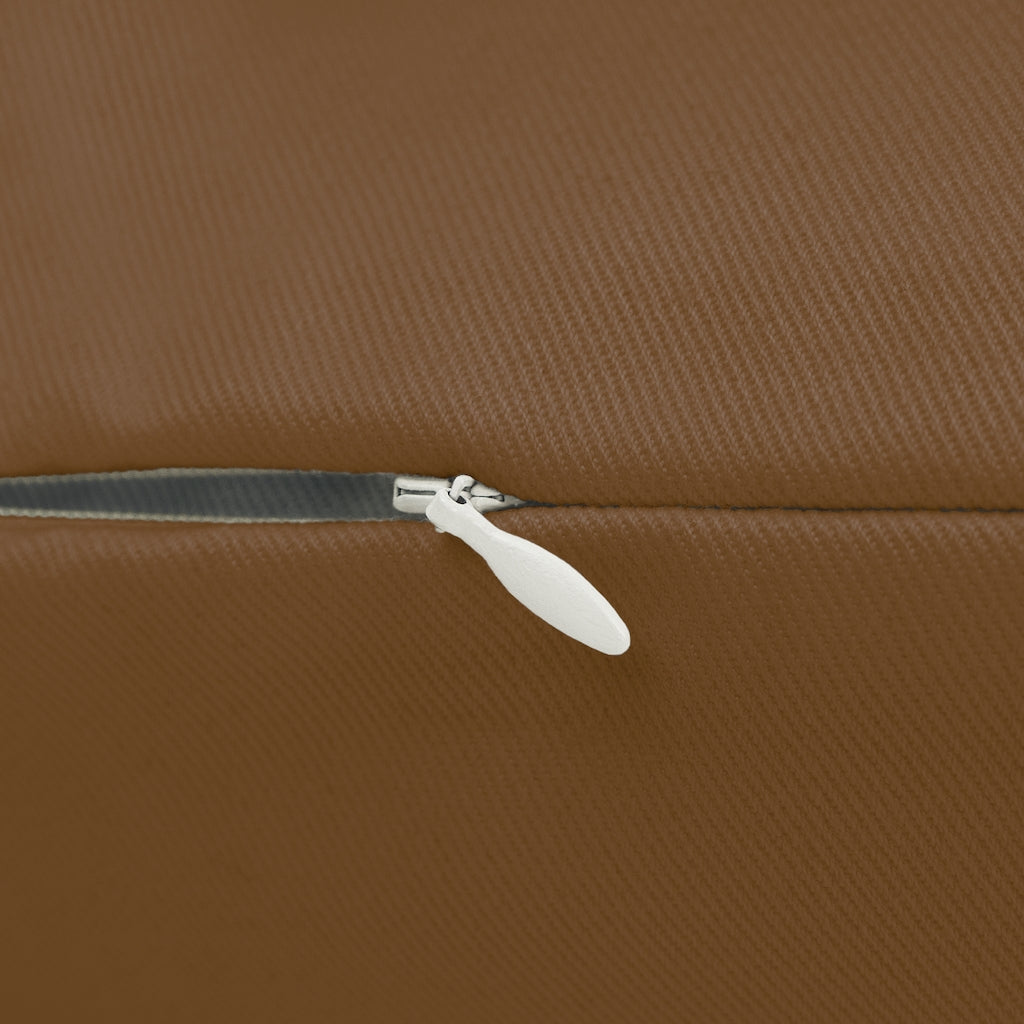 Chocolate Nutcracker Spun Polyester Lumbar PillowBrown