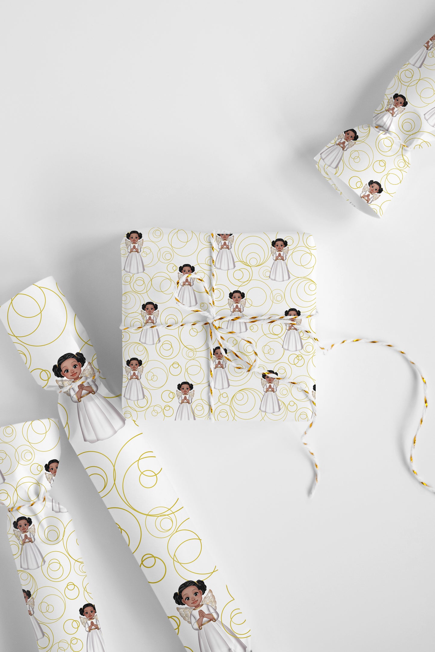 Black Angel Wrapping Paper