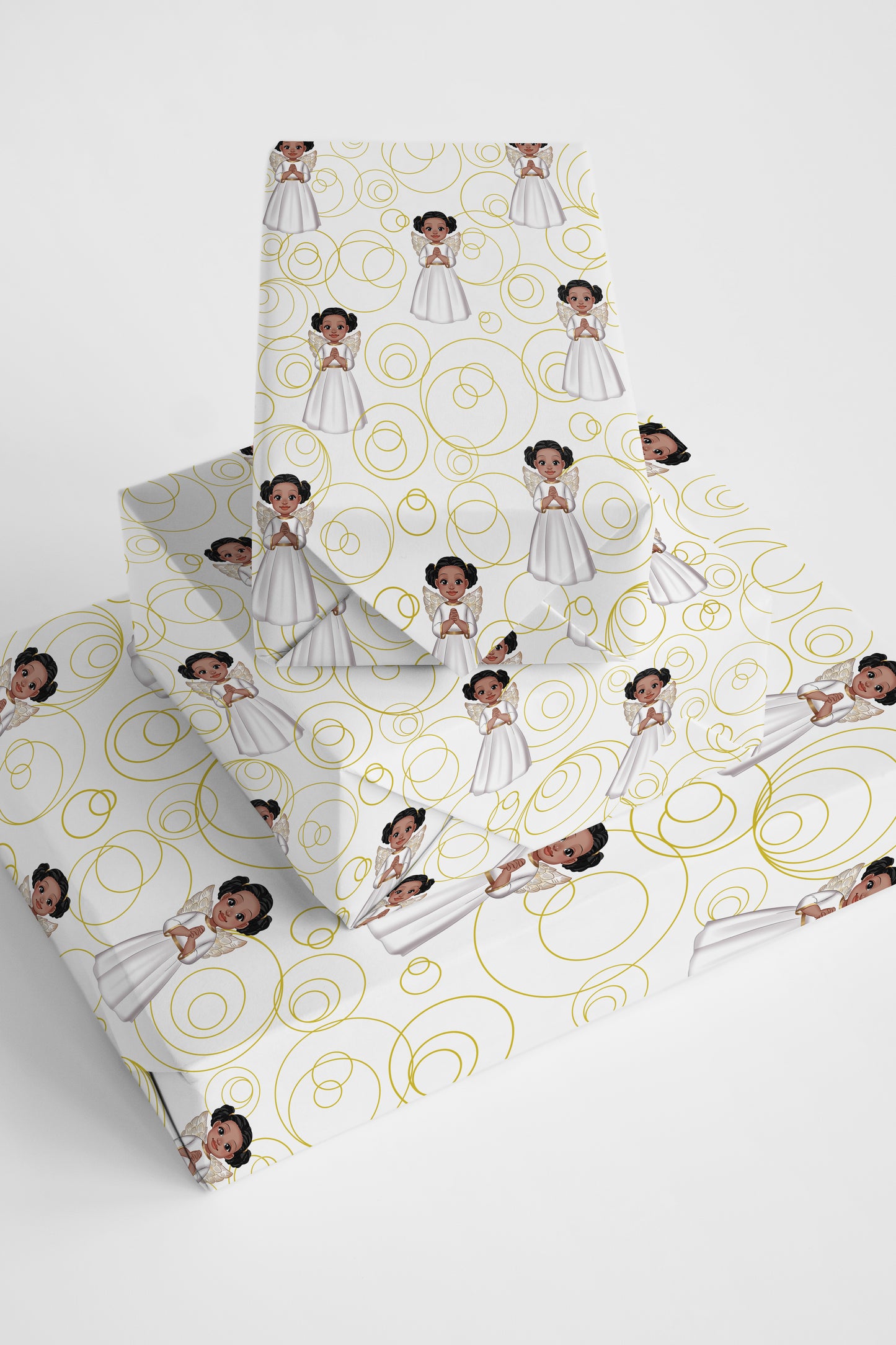 Black Angel Wrapping Paper
