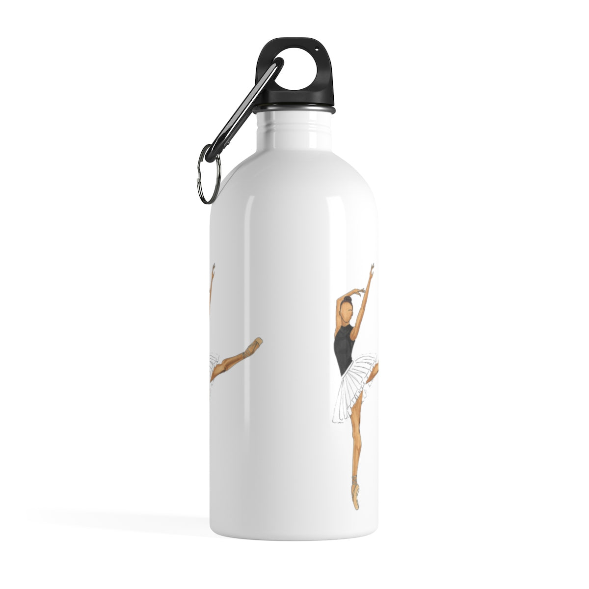 Melanin Prima Ballerina Stainless Steel Water Bottle