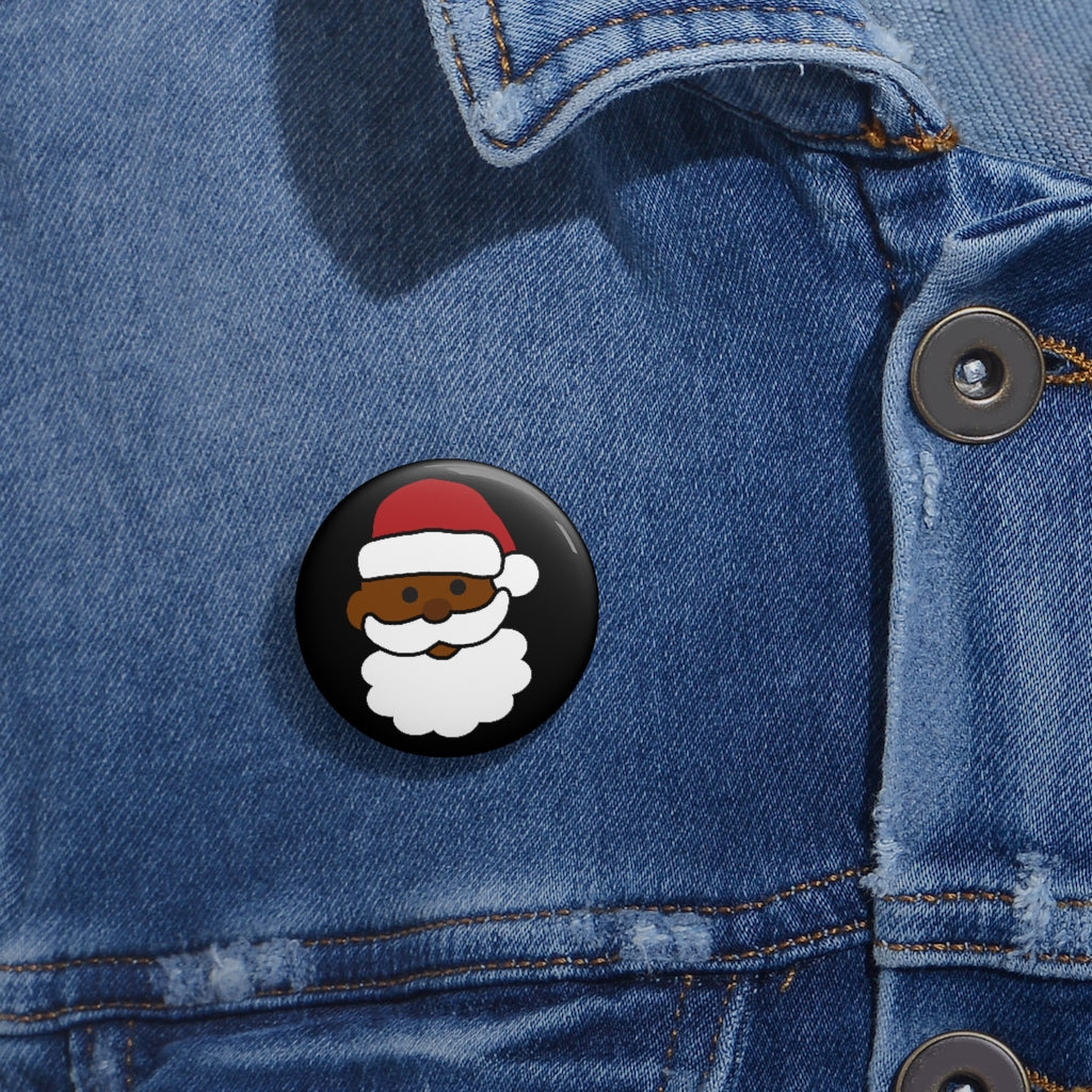Emoji Black African American Pin Button