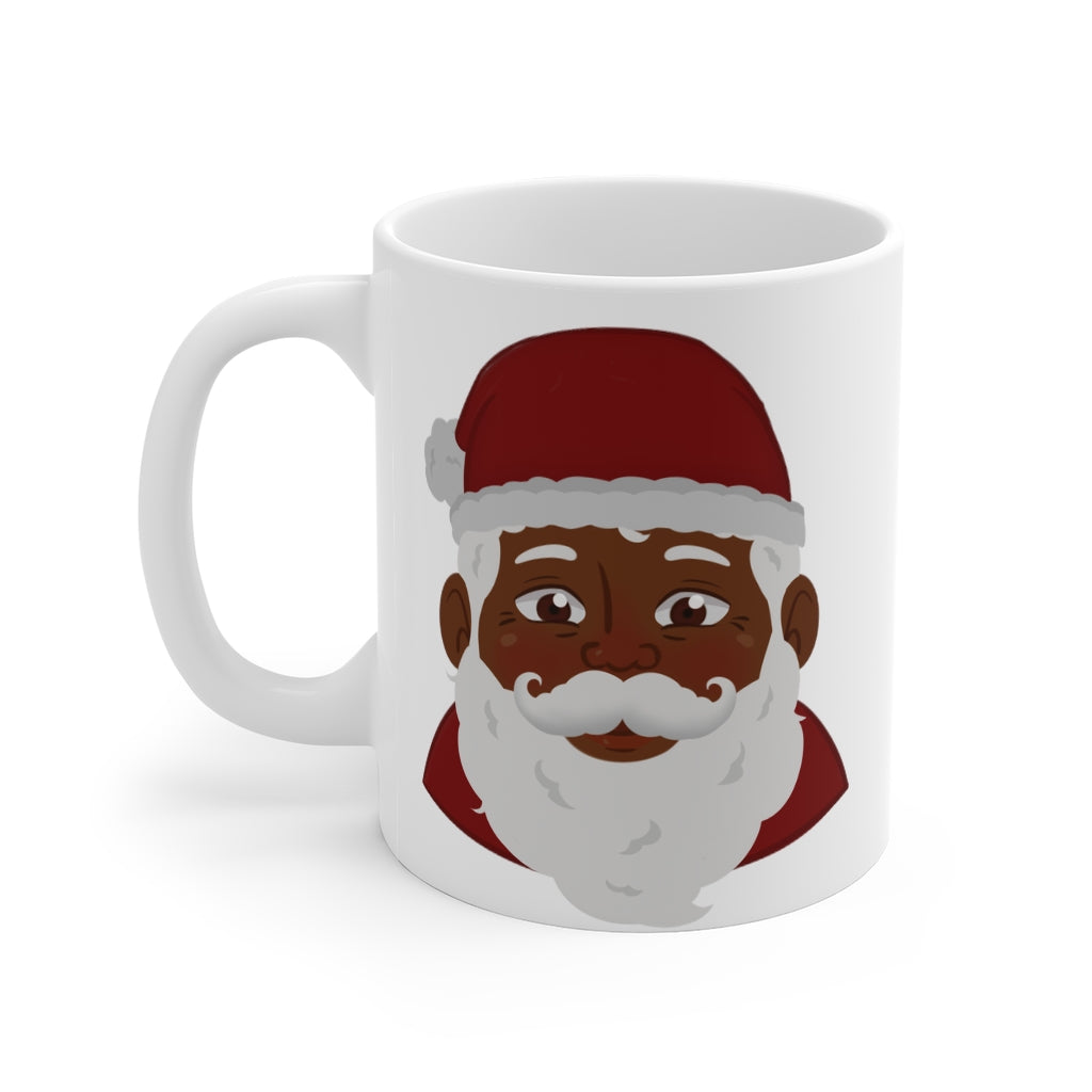 Figural Santa Mug, Black