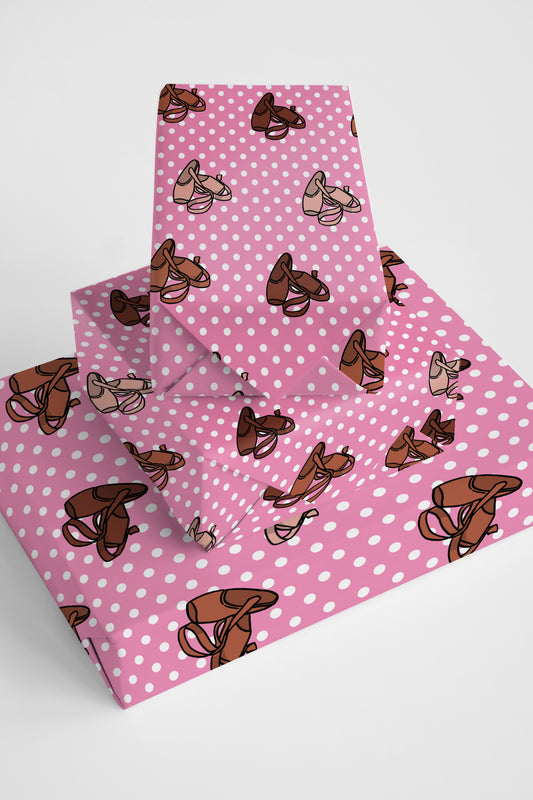 Melanin Pointe Shoes Wrapping Paper