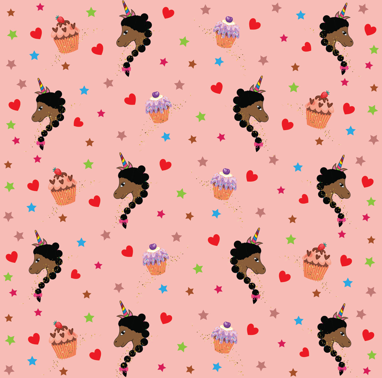 Chocolate Unicorn Bliss Wrapping Paper
