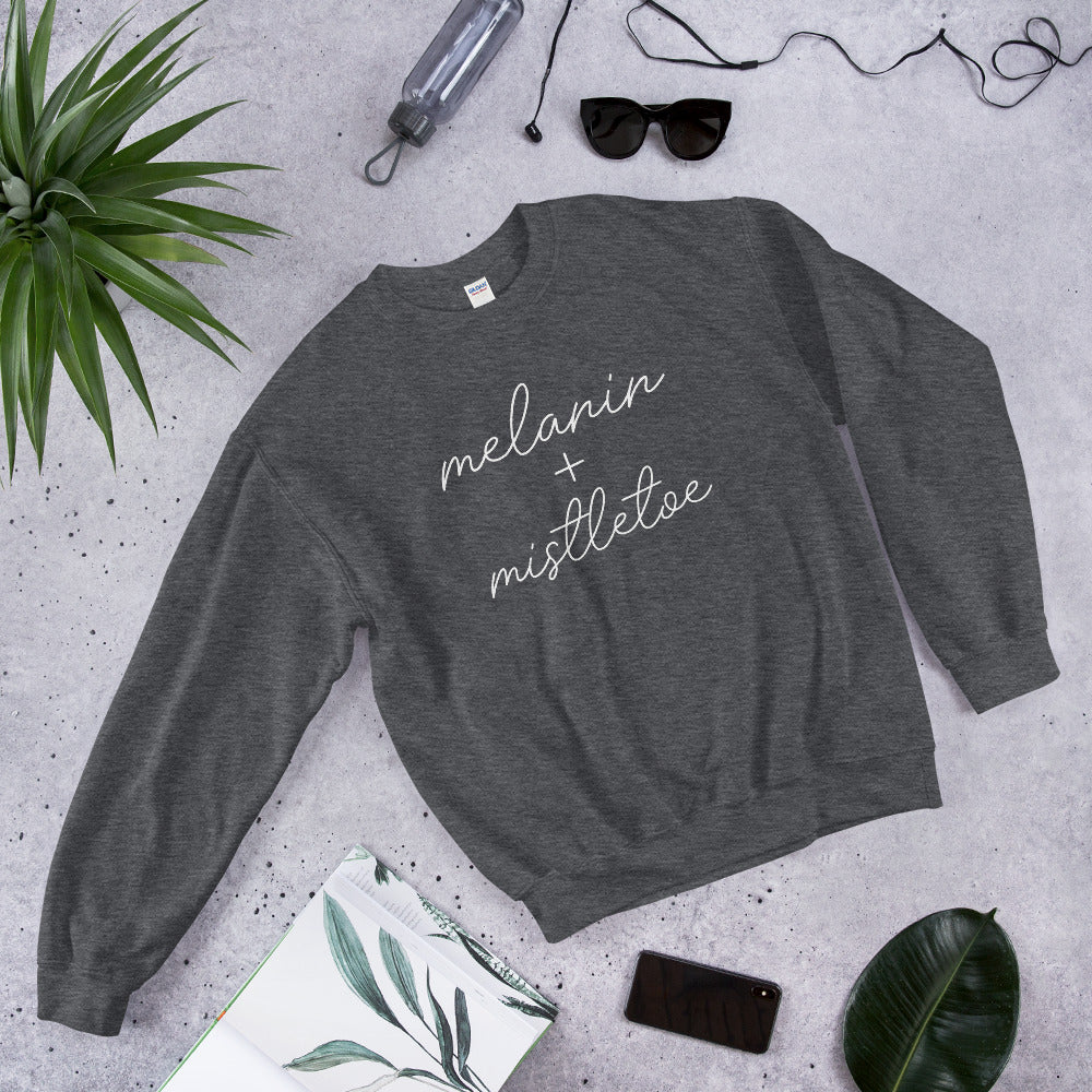 Melanin & Mistletoe Sweatshirt