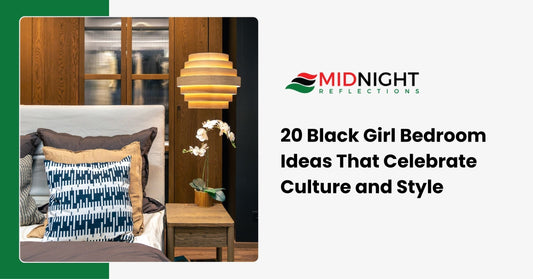 Black girl bedroom ideas featuring Afrocentric decor cultural prints and melanin-inspired color palette