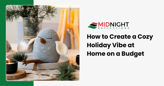 A cozy holiday-themed home setup showcasing budget-friendly decor ideas.
