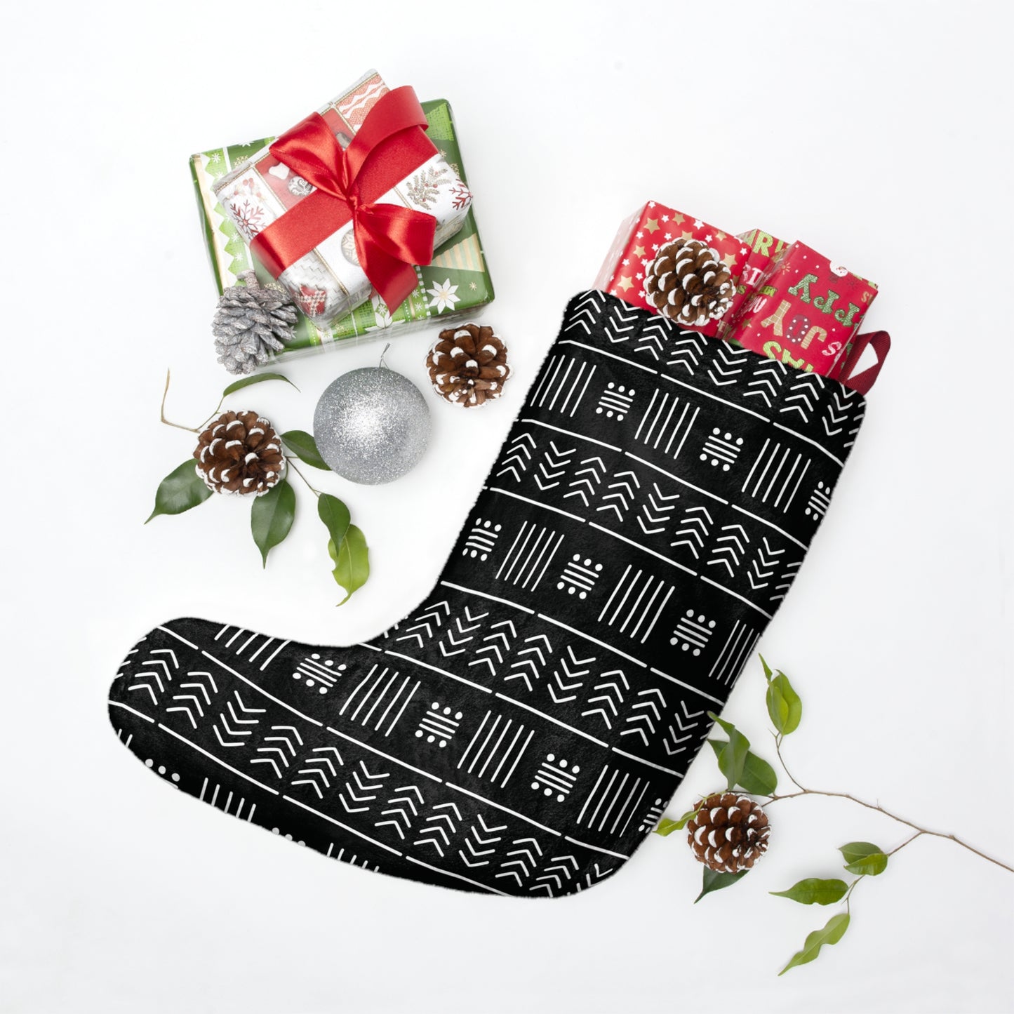 Mud Cloth Christmas Stockings