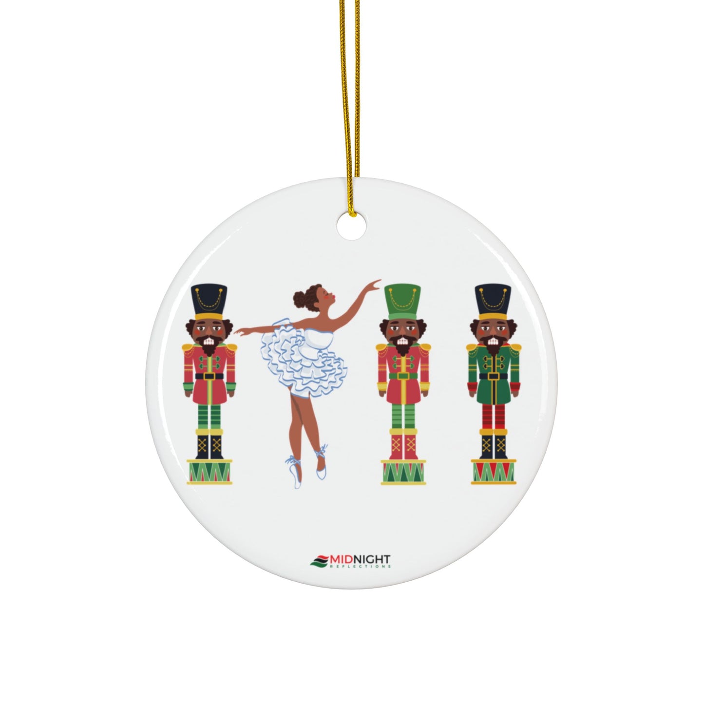 CapstoneCrate_Chocolate Nutcracker Ballet Ceramic Ornament _full_Circle