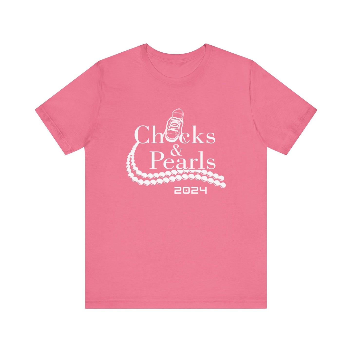 Chucks & Pearls Kamala Harris 2024 Unisex Jersey Short Sleeve Tee