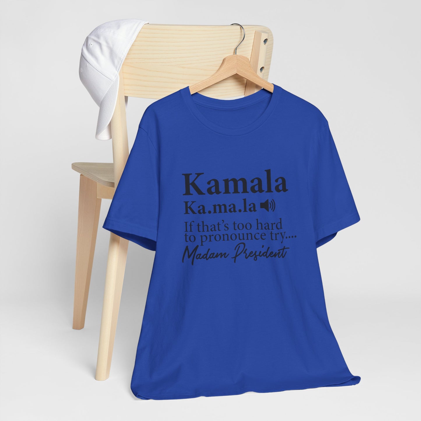 Kamala…Madam President Fitted Unisex Jersey Short Sleeve Tee