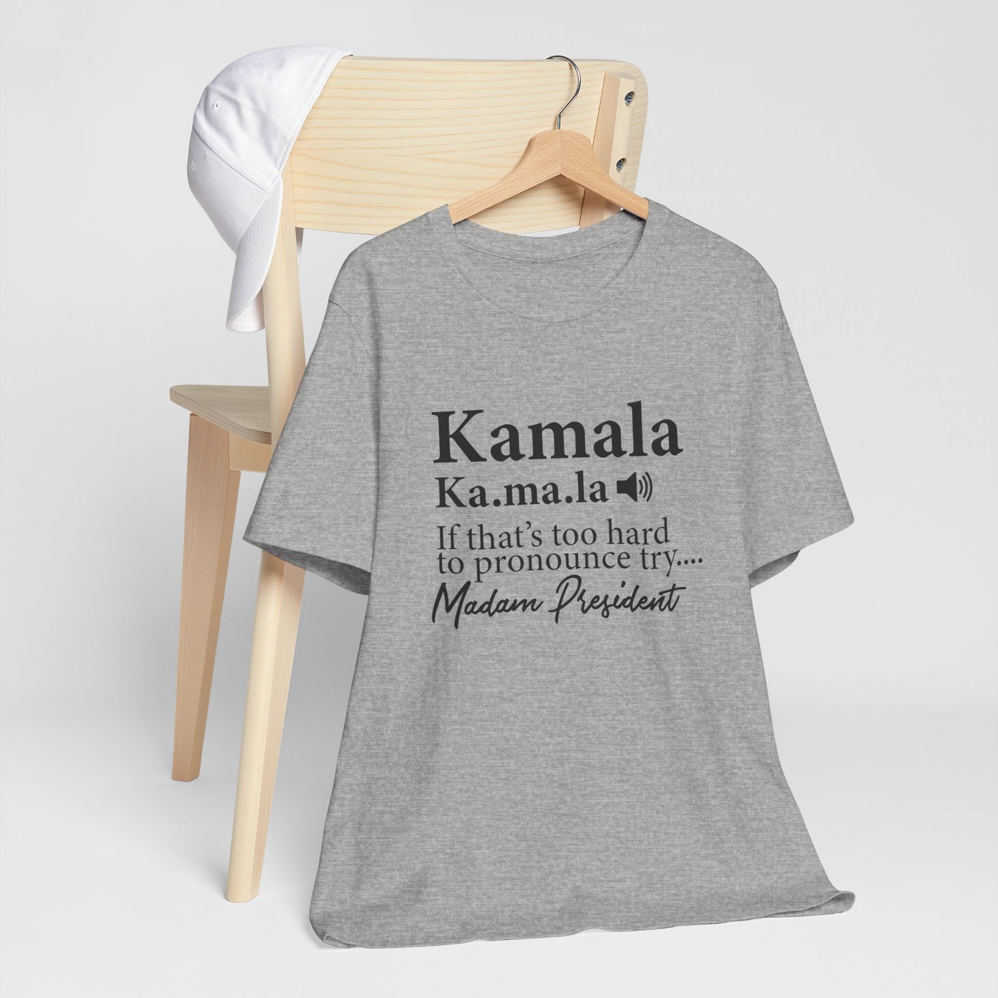 Kamala…Madam President Fitted Unisex Jersey Short Sleeve Tee