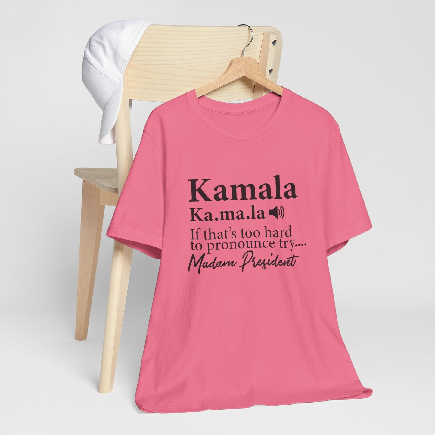 Kamala…Madam President Fitted Unisex Jersey Short Sleeve Tee