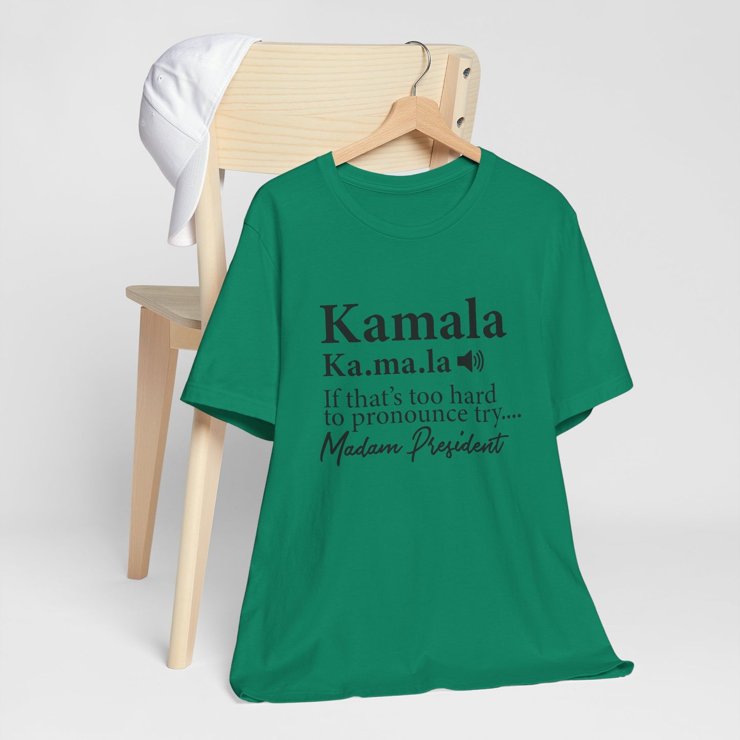 Kamala…Madam President Fitted Unisex Jersey Short Sleeve Tee