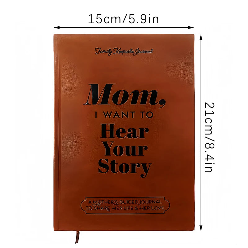 Capture Mom's Memories: 'Mom, I Want To Hear Your Story' Leather Journal