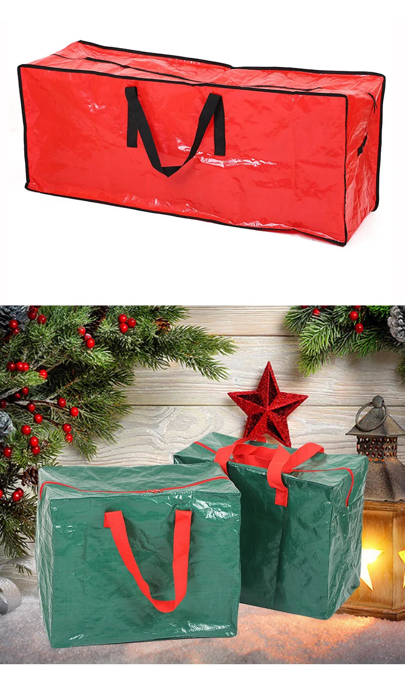 Waterproof Christmas Gift Wrap Storage Bag – Underbed Organizer with Reinforced Handles for Wrapping Paper and Holiday Supplies