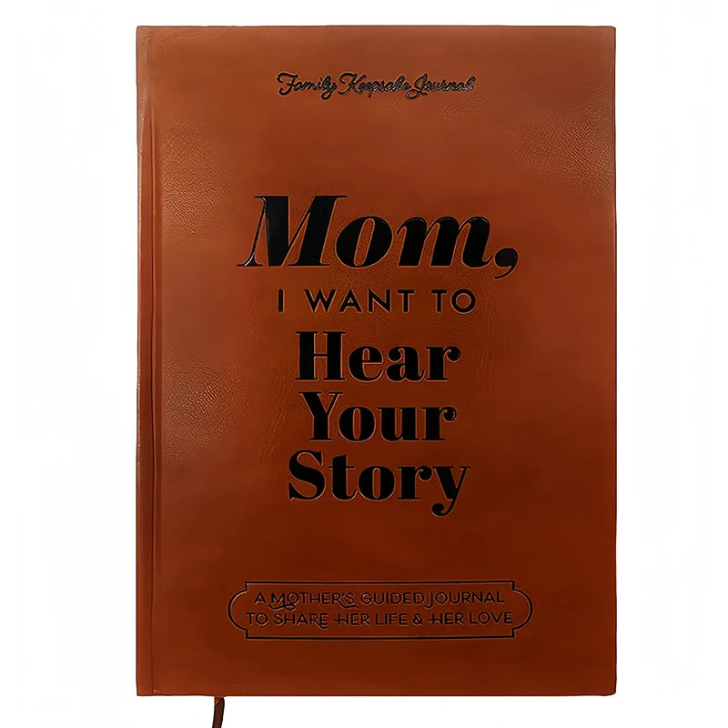 Capture Mom's Memories: 'Mom, I Want To Hear Your Story' Leather Journal