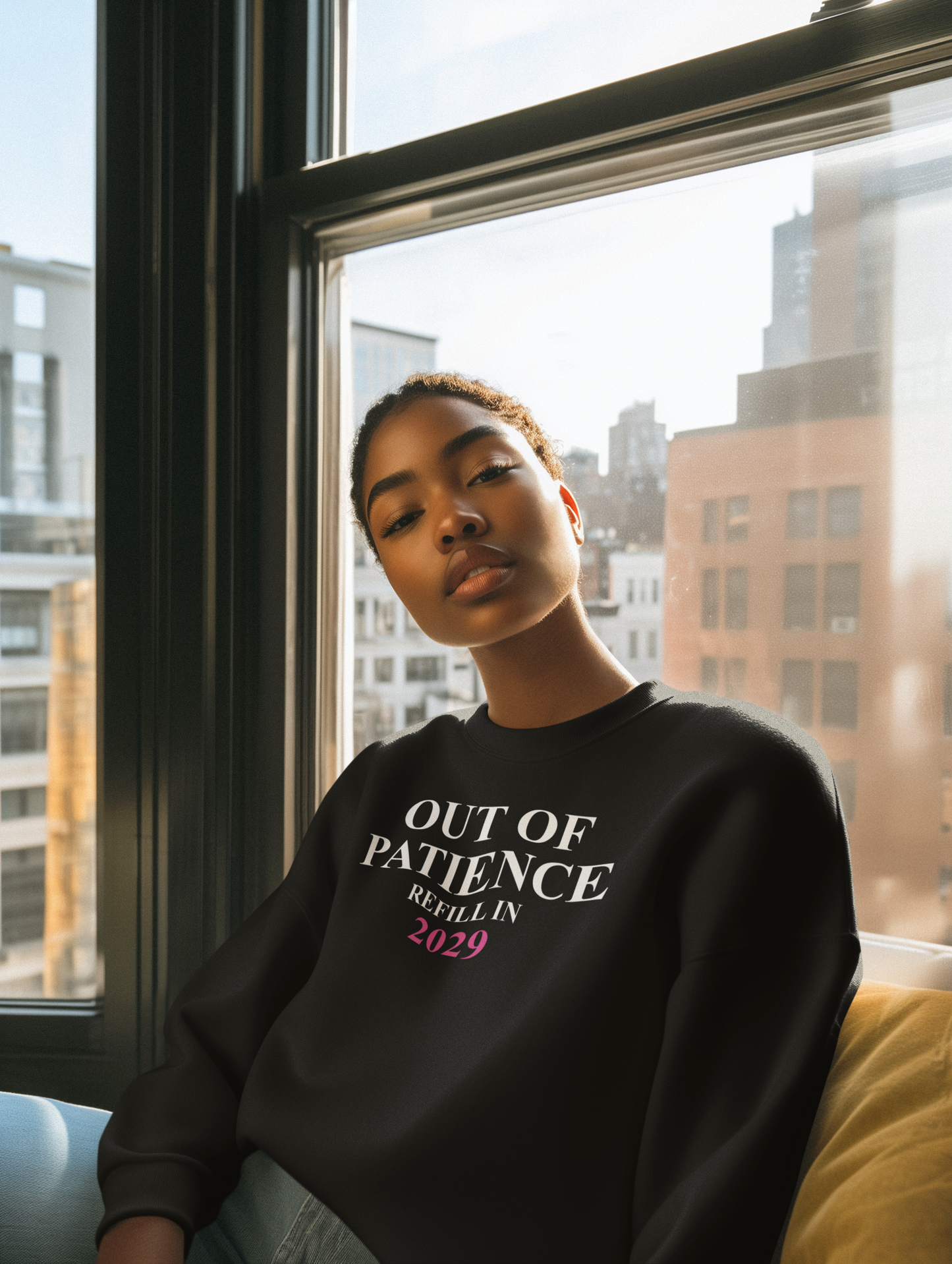 Out of Patience. Refill in 2029. Unisex Heavy Blend™ Crewneck Sweatshirt