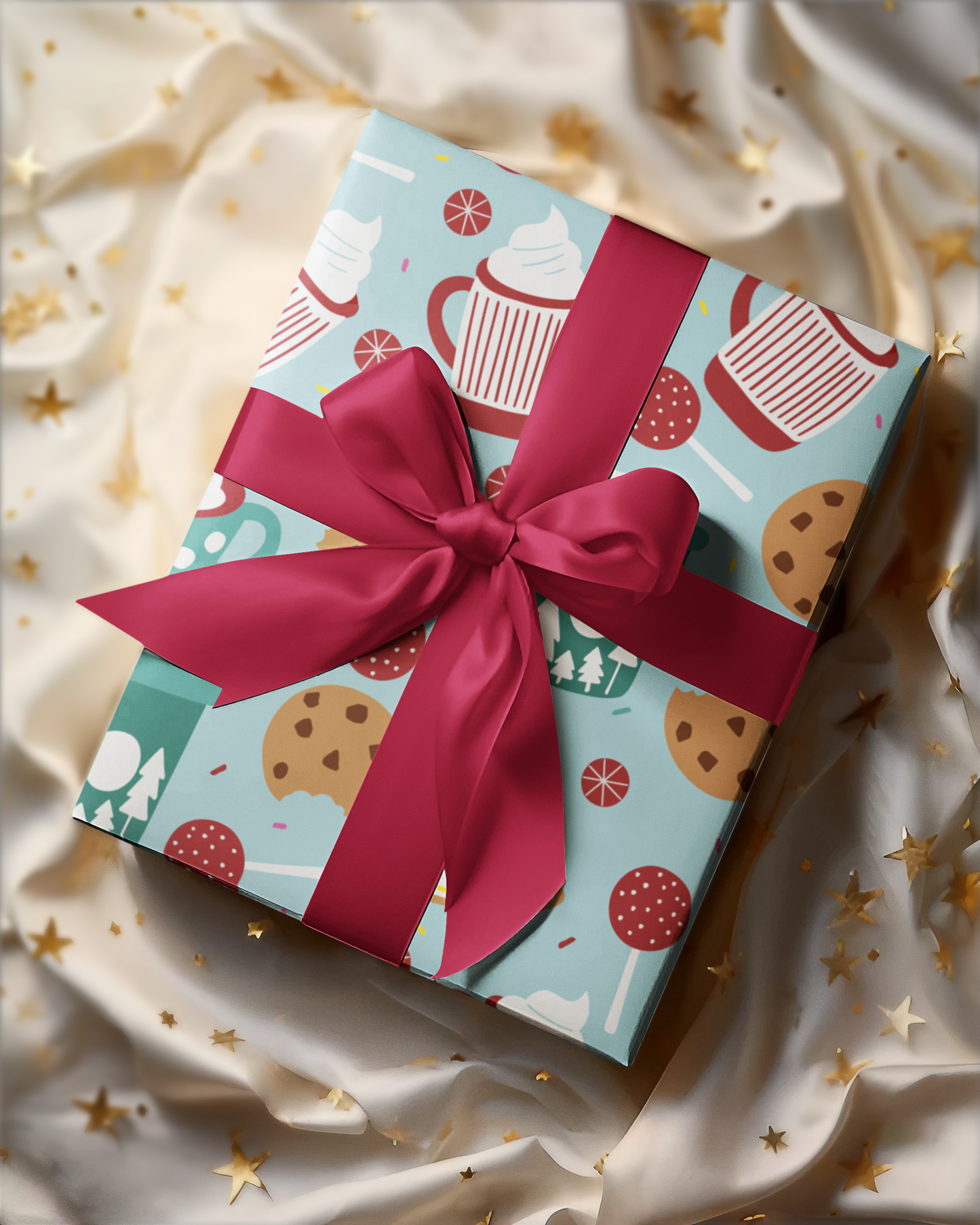 Festive Treats Delight Wrapping Paper – Holiday Gift Wrap for Sweet Celebrations