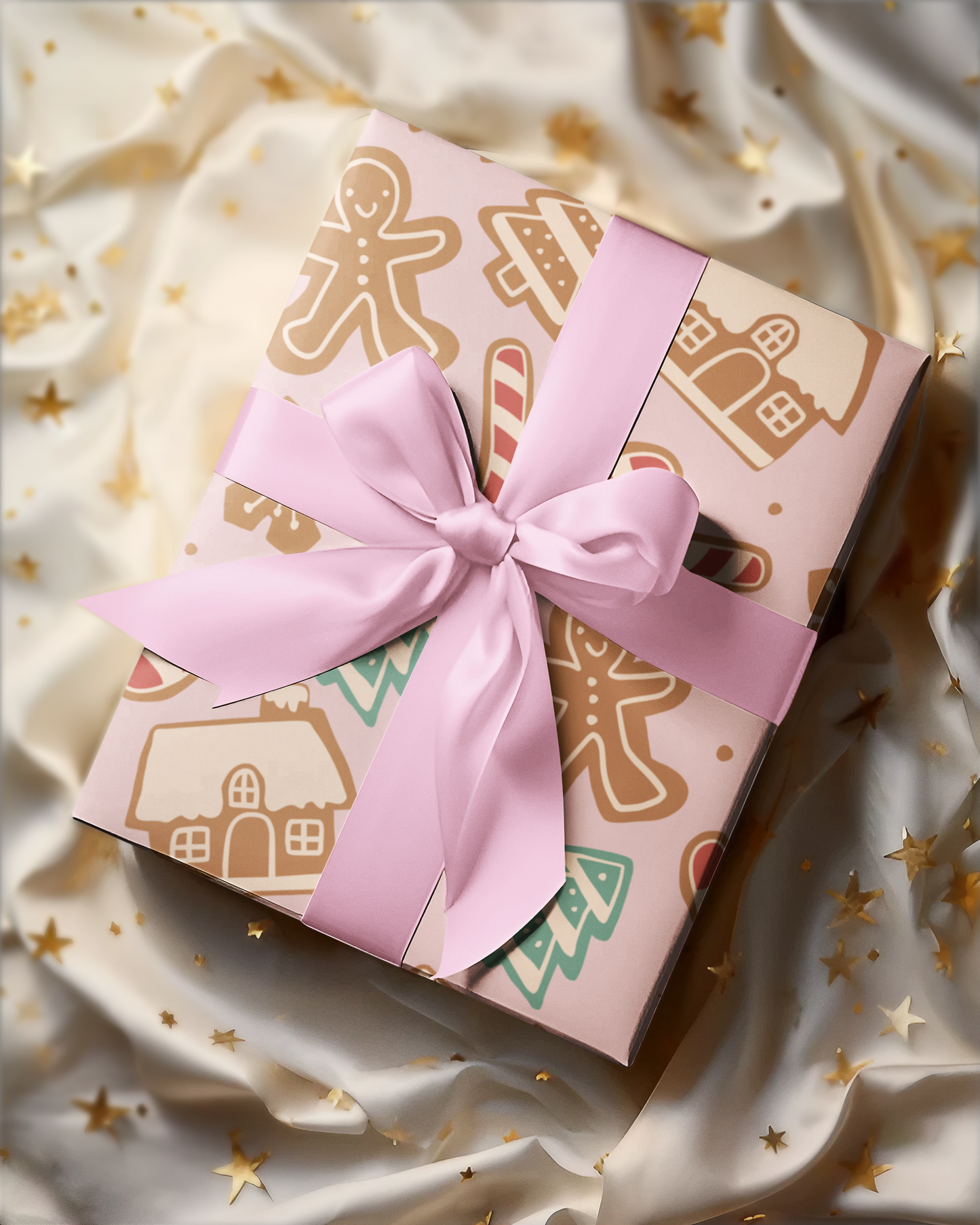 Gingerbread Wonderland Wrapping Paper – Festive Holiday Gift Wrap