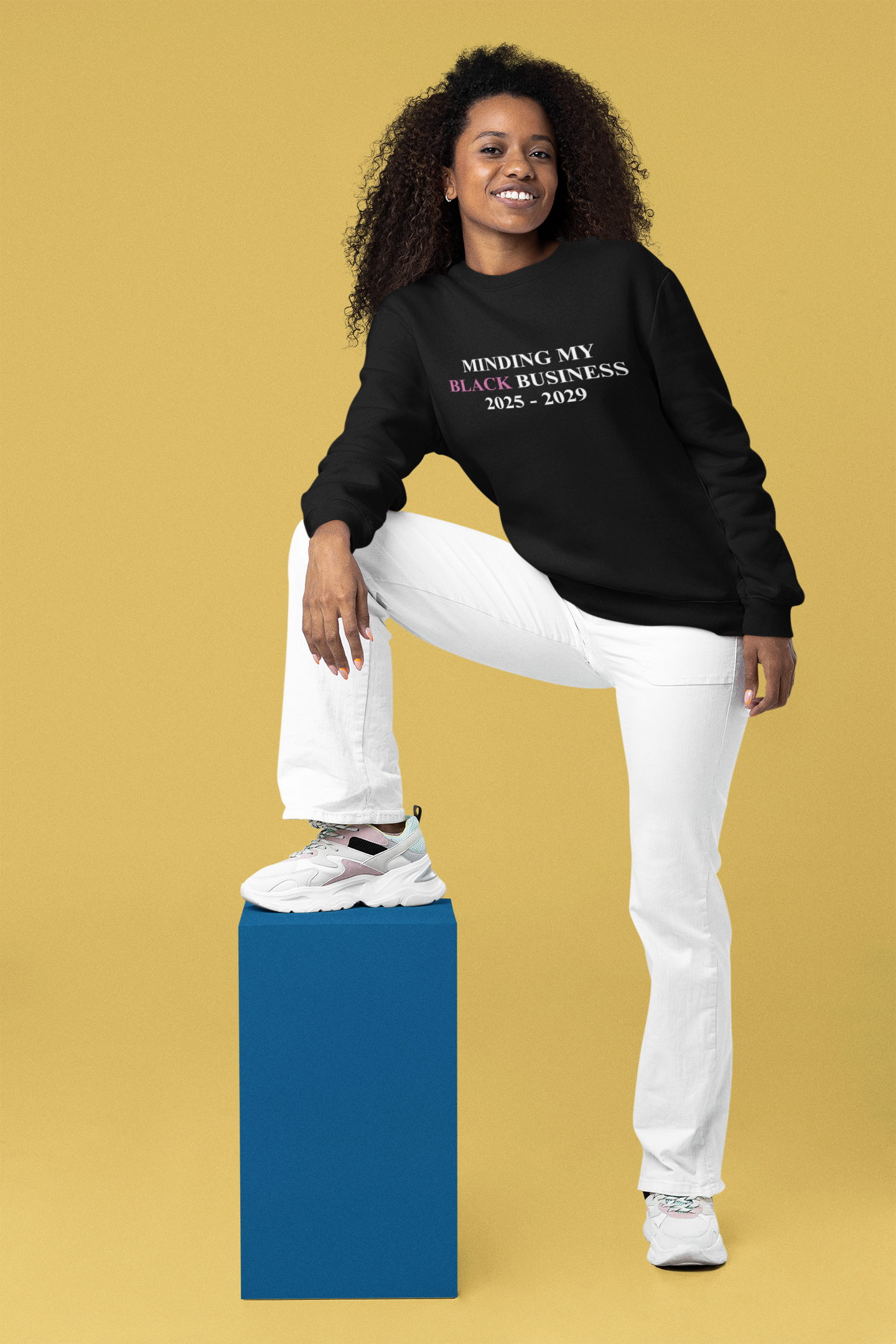 Minding My Black Business 2025-2029  Unisex Heavy Blend™ Crewneck Sweatshirt