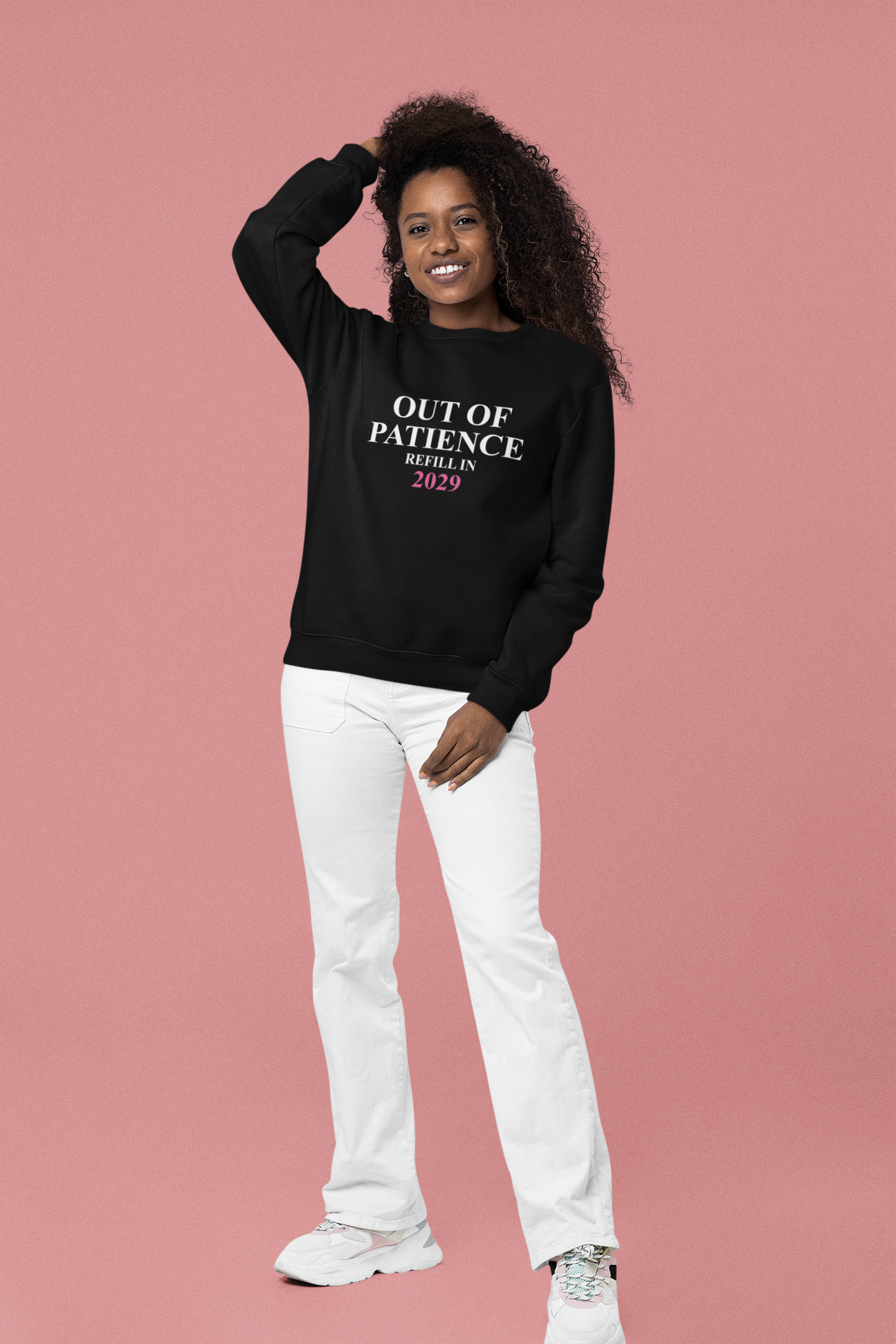 Out of Patience. Refill in 2029. Unisex Heavy Blend™ Crewneck Sweatshirt