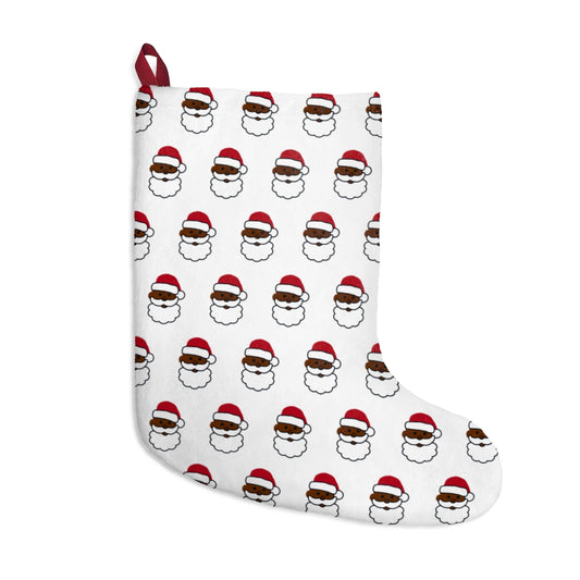 Emoji Black Santa Claus Christmas Stockings