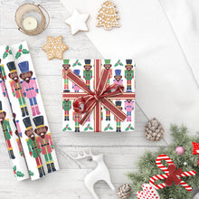 Chocolate Nutcracker with Mistletoe Wrapping Paper Roll