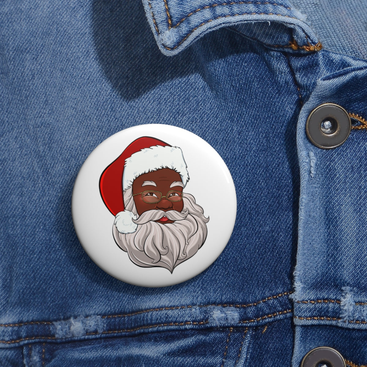 Santa Pin Buttons