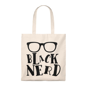 Black Nerd Tote Bag - Vintage