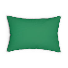 Chocolate Nutcracker Spun Polyester Lumbar Pillow_Green