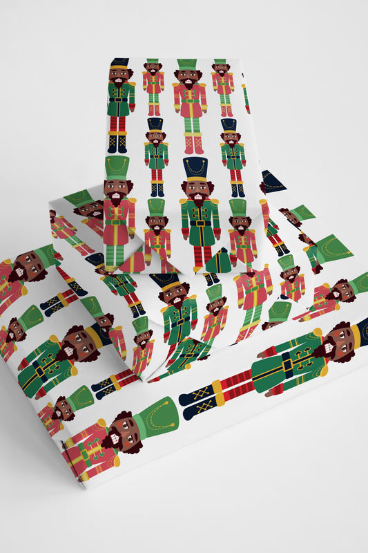 Chocolate Nutcracker Wrapping Paper Roll